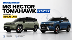 MG Hector Tomahawk EV & PHEV Launched In India, Range Starts At Rs 19.49 Lakh MG Hector Tomahawk EV & PHEV Launched In India, Range Starts At Rs 19.49 Lakh